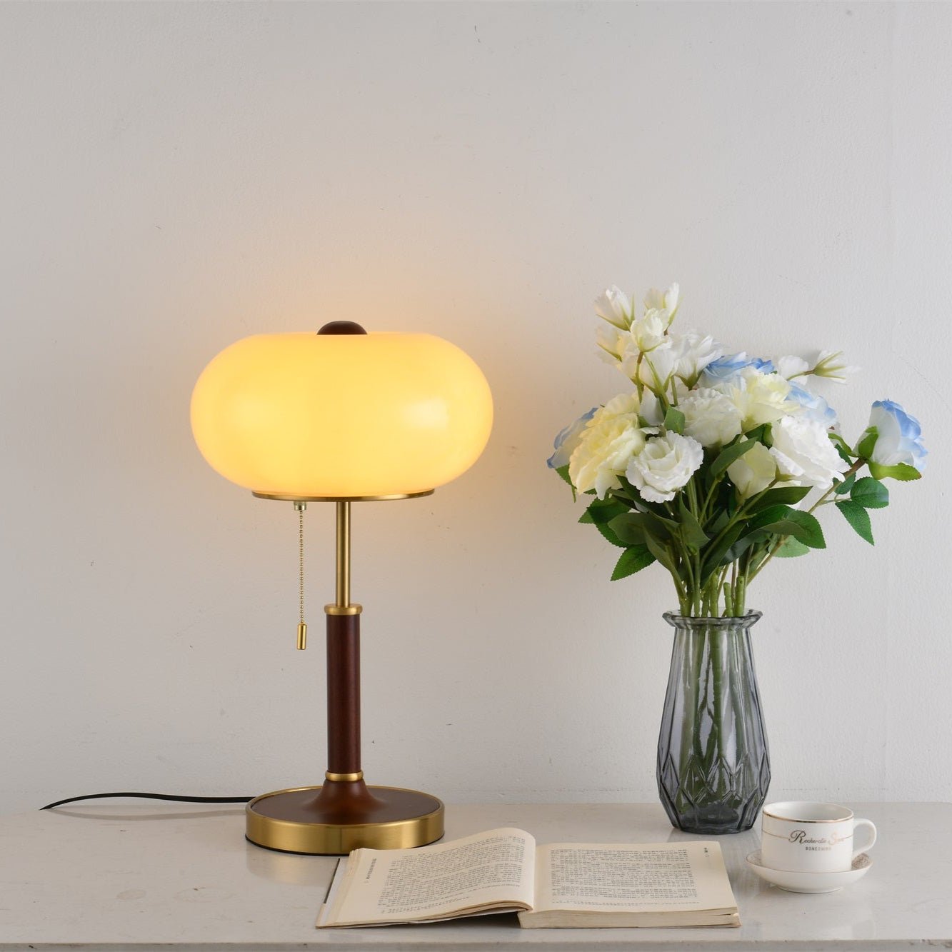 Gemno Vintage Table Lamp-Neutral Decor