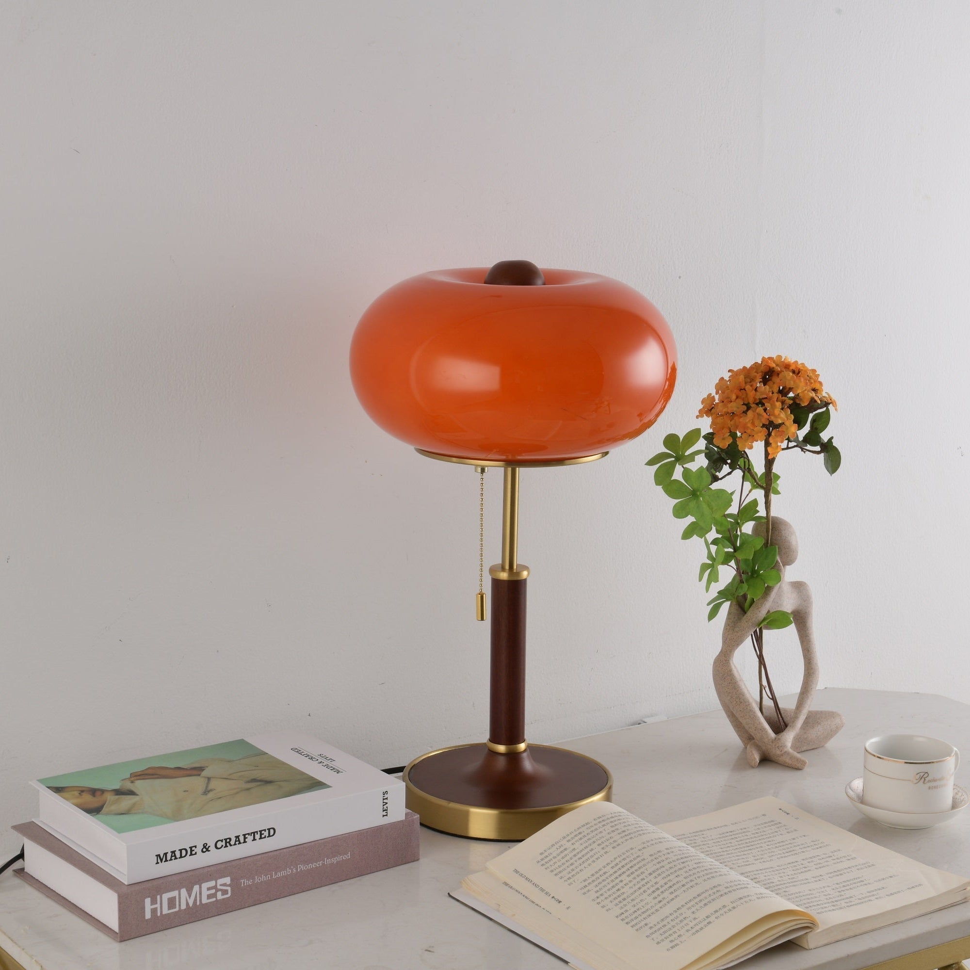 Gemno Vintage Table Lamp-Neutral Decor