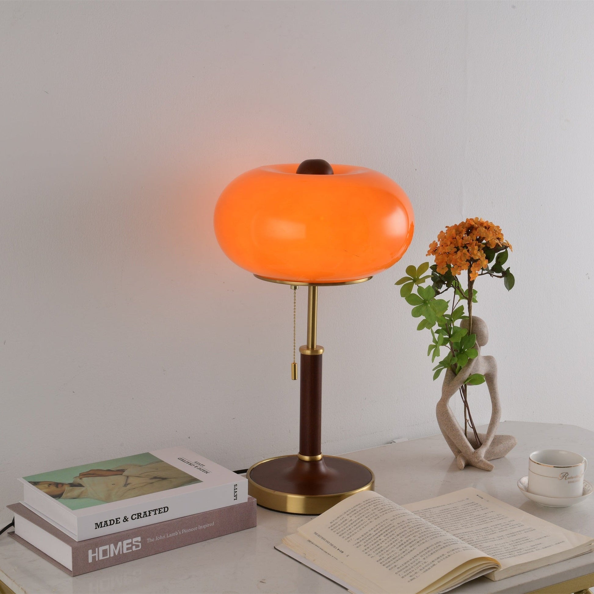 Gemno Vintage Table Lamp-Neutral Decor