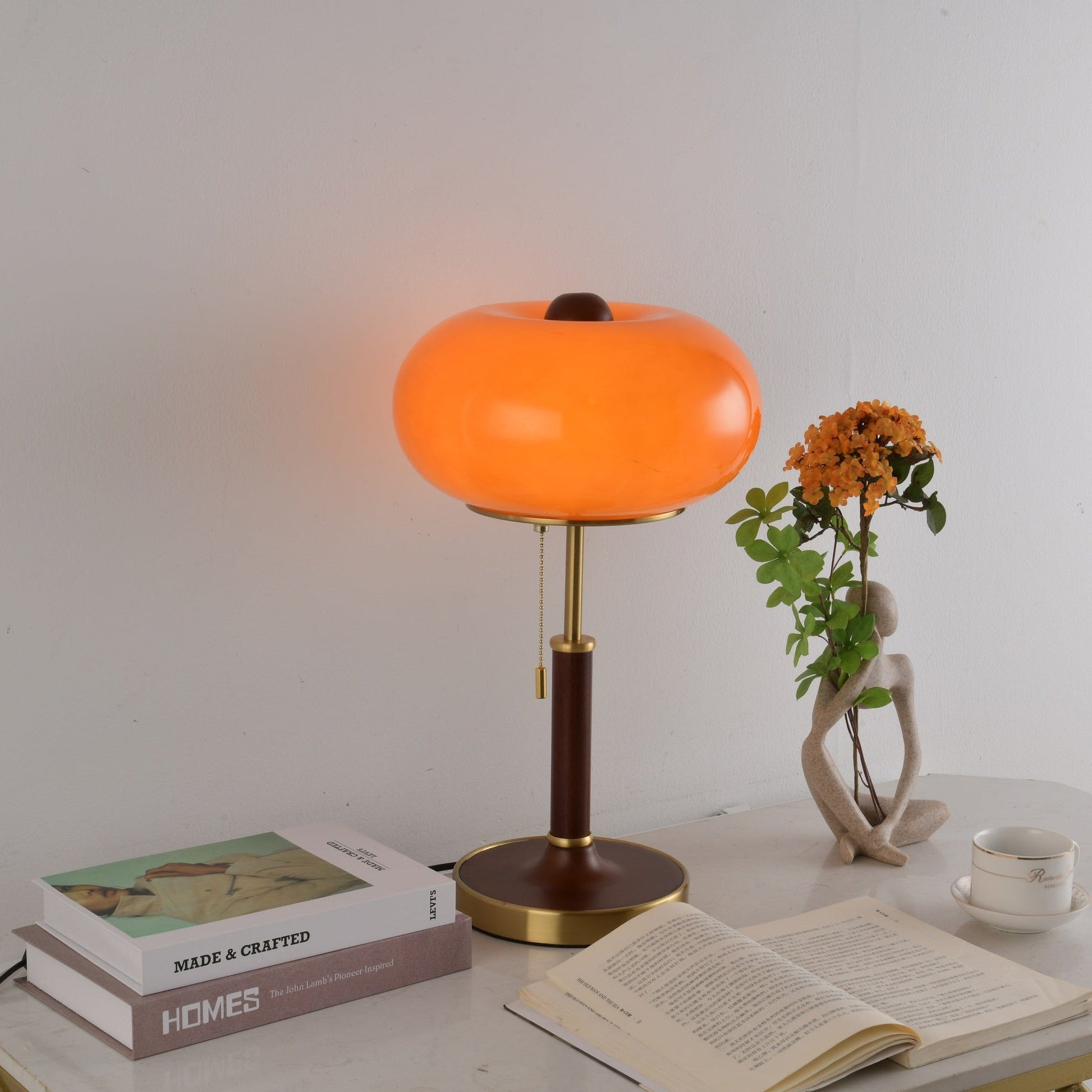 Gemno Vintage Table Lamp-Neutral Decor
