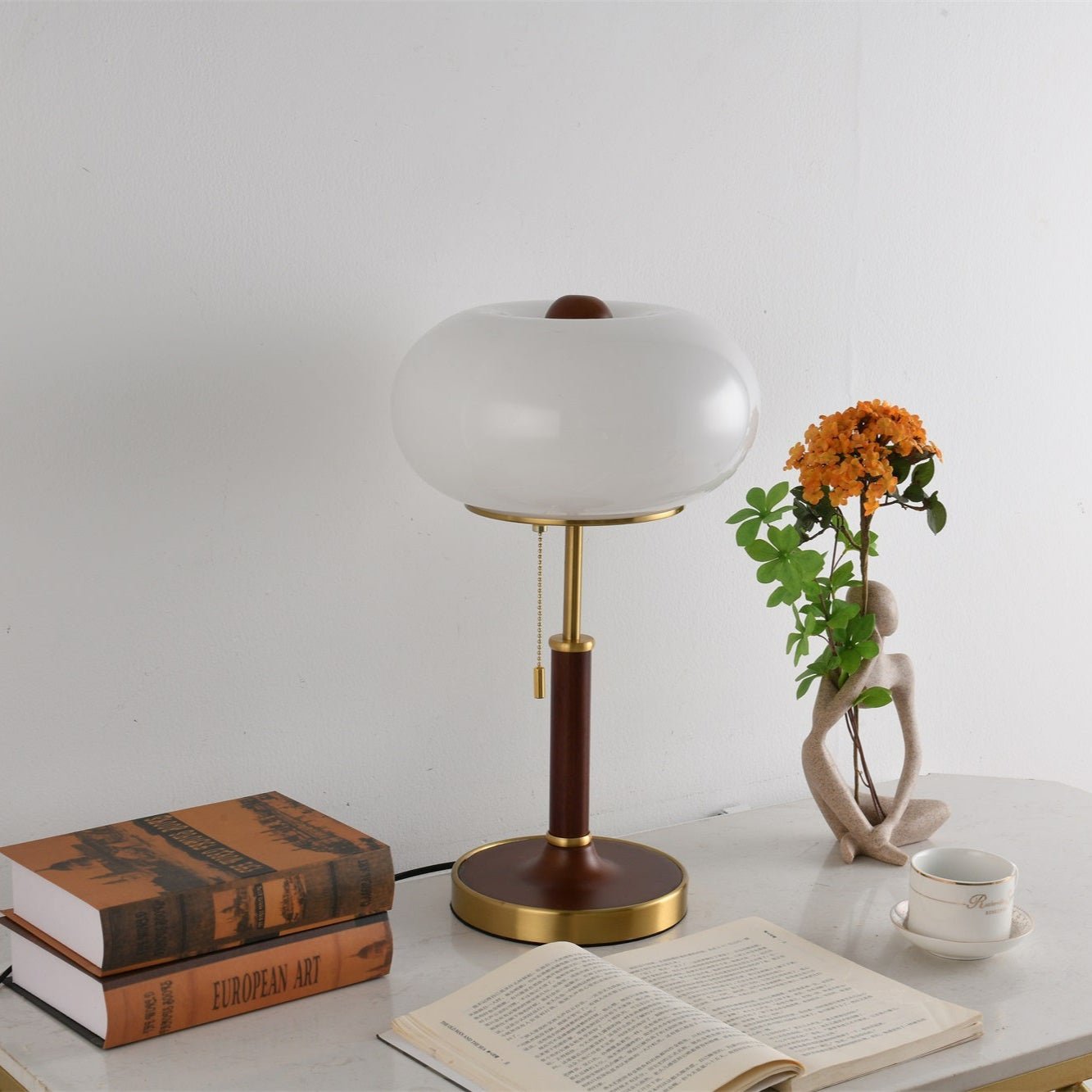 Gemno Vintage Table Lamp-Neutral Decor