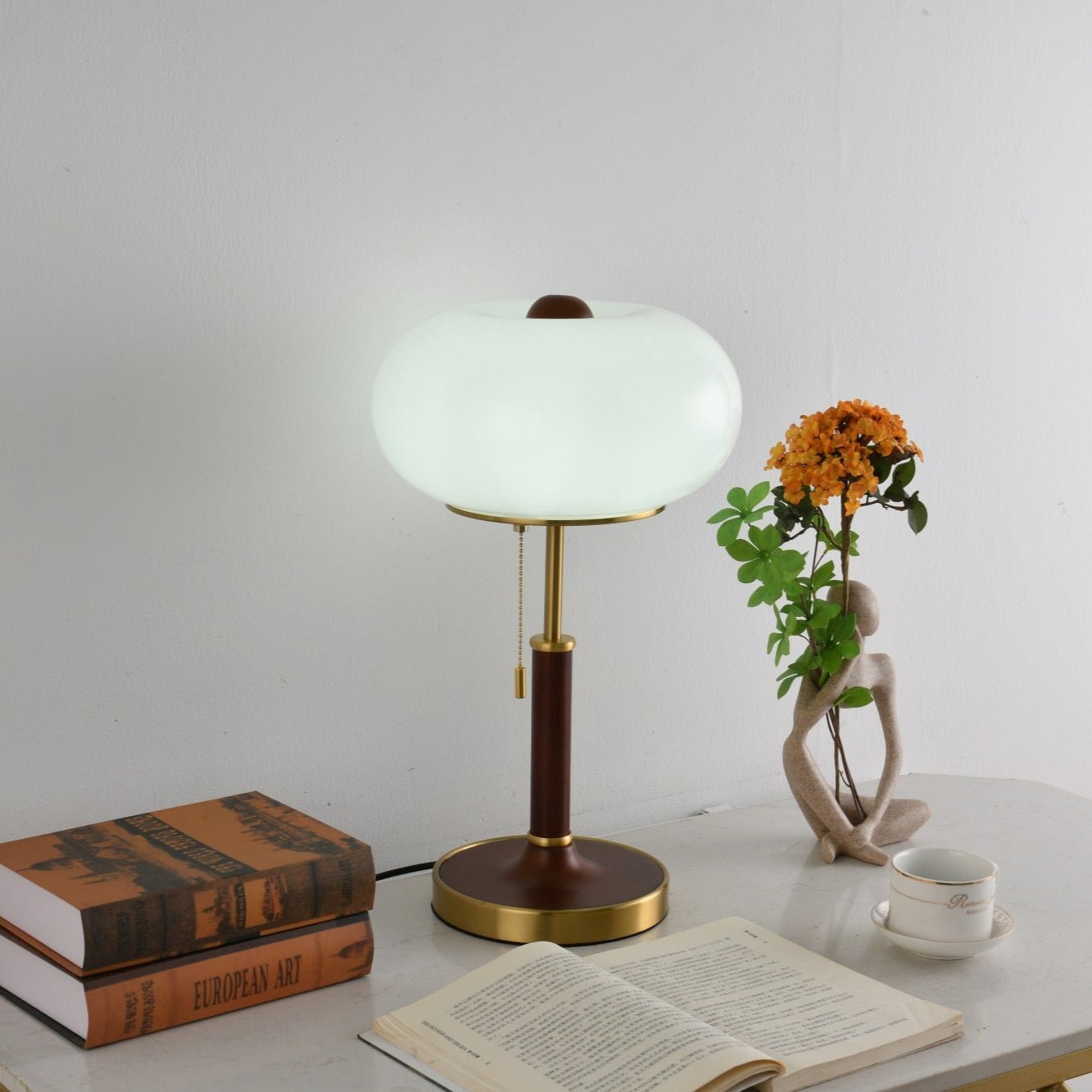 Gemno Vintage Table Lamp-Neutral Decor
