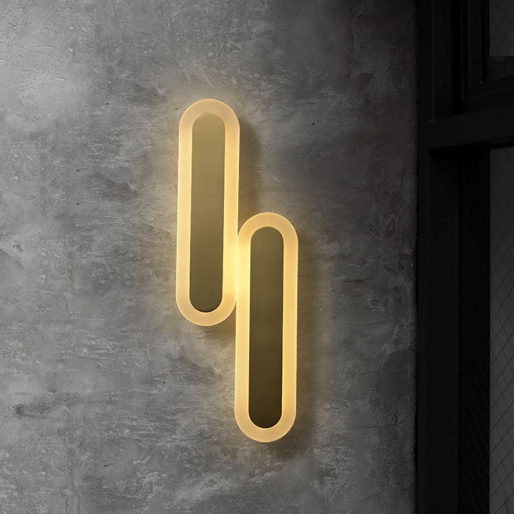 Elyn Modern Minimalist Brass Wall Lamp-Neutral Decor