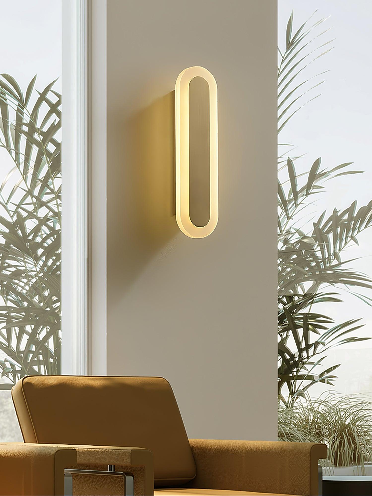 Elyn Modern Minimalist Brass Wall Lamp-Neutral Decor