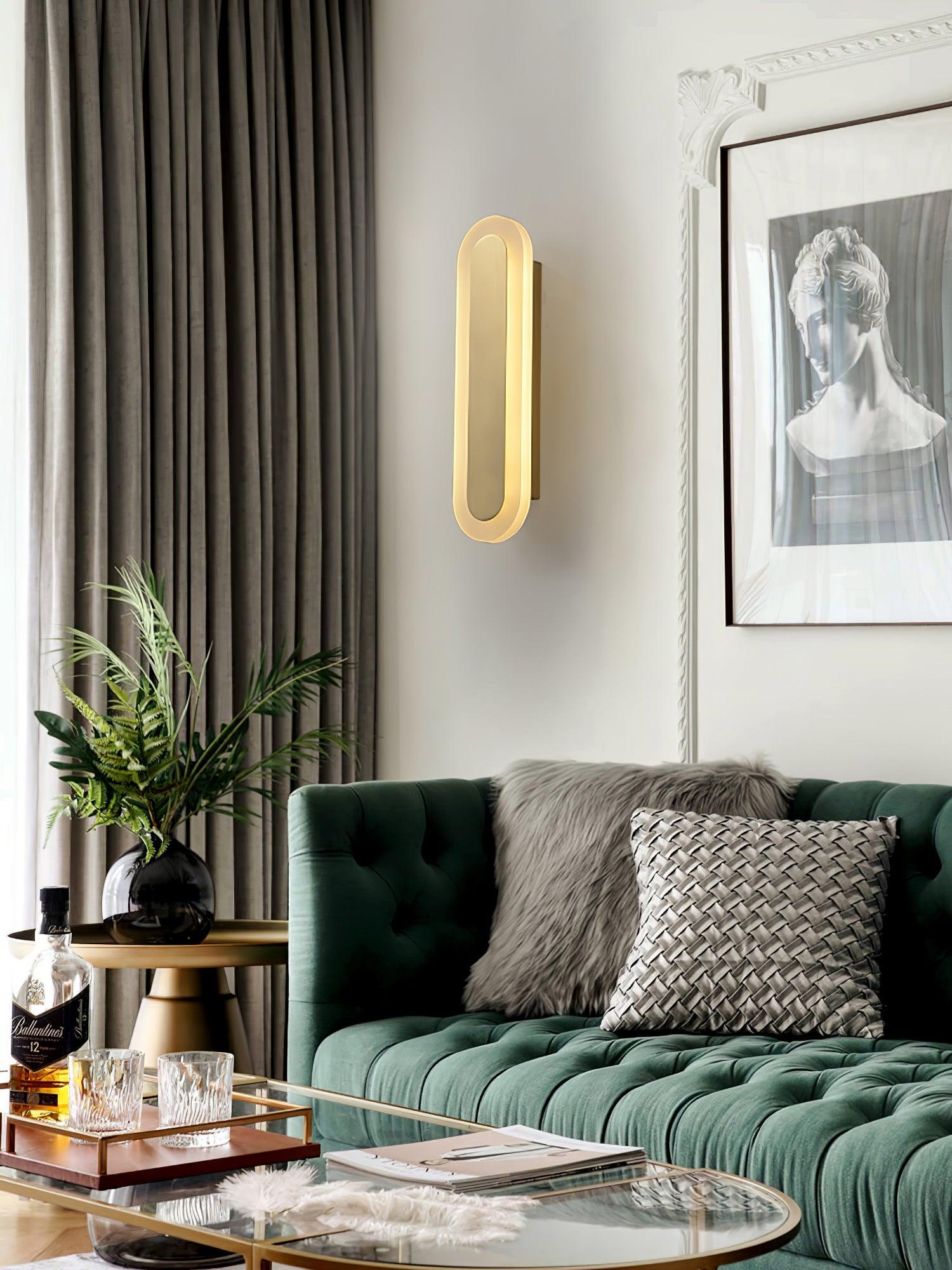 Elyn Modern Minimalist Brass Wall Lamp-Neutral Decor
