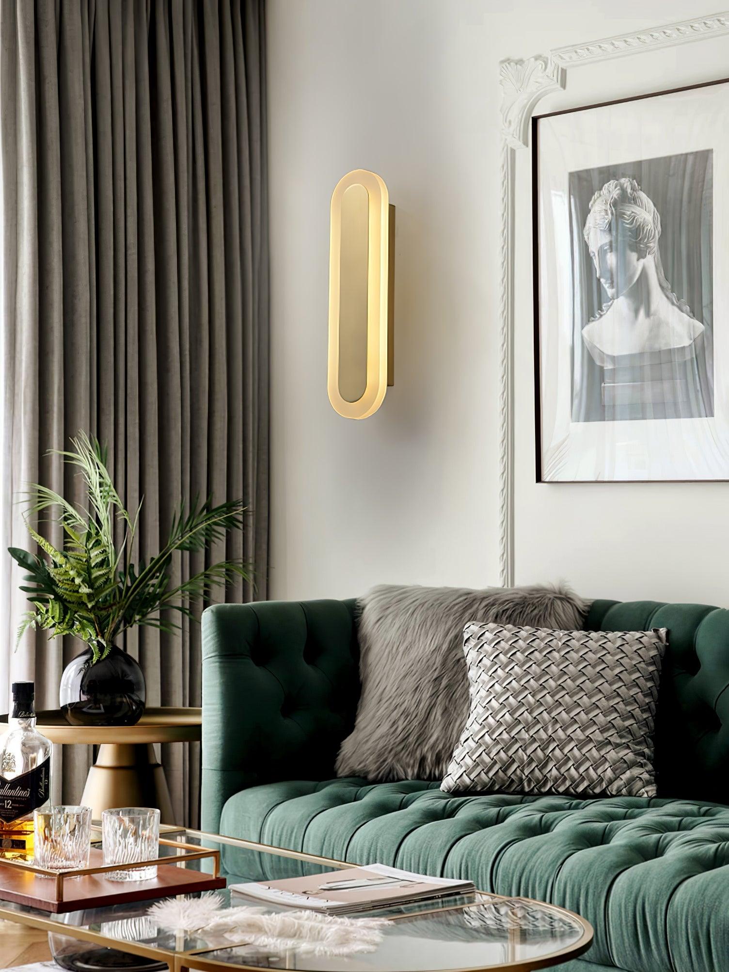Elyn Modern Minimalist Brass Wall Lamp-Neutral Decor