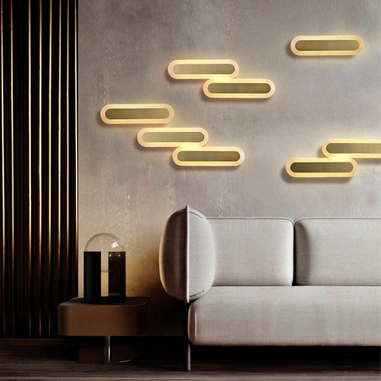 Elyn Modern Minimalist Brass Wall Lamp-Neutral Decor