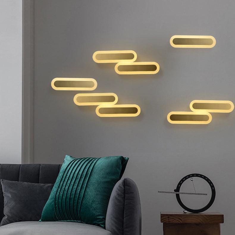 Elyn Modern Minimalist Brass Wall Lamp-Neutral Decor