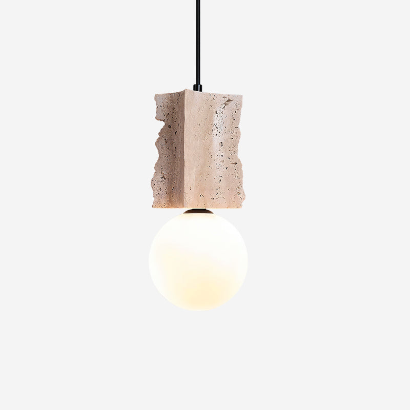 Ritta Irregulate Pendant Light Travertine