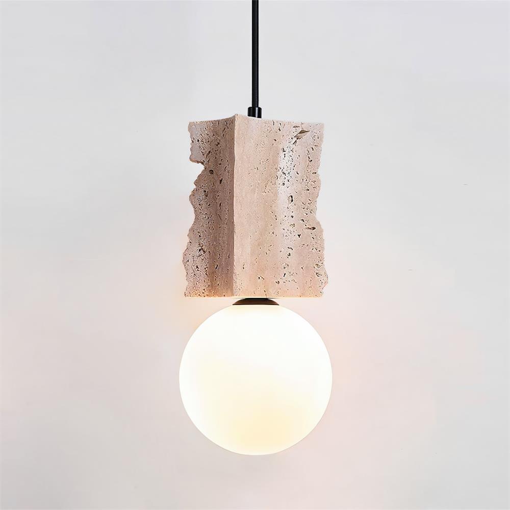 Ritta Irregulate Pendant Light Travertine