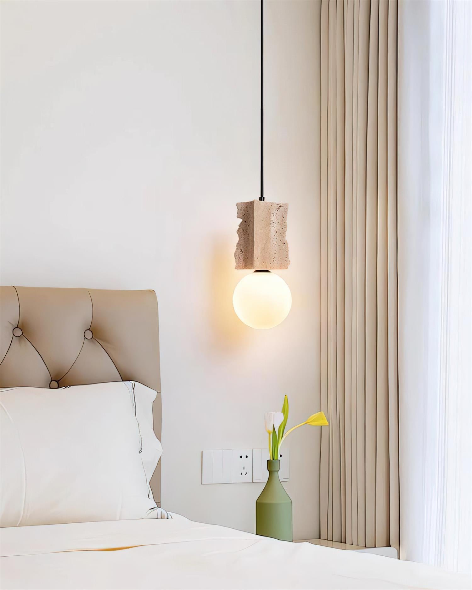 Ritta Irregulate Pendant Light Travertine