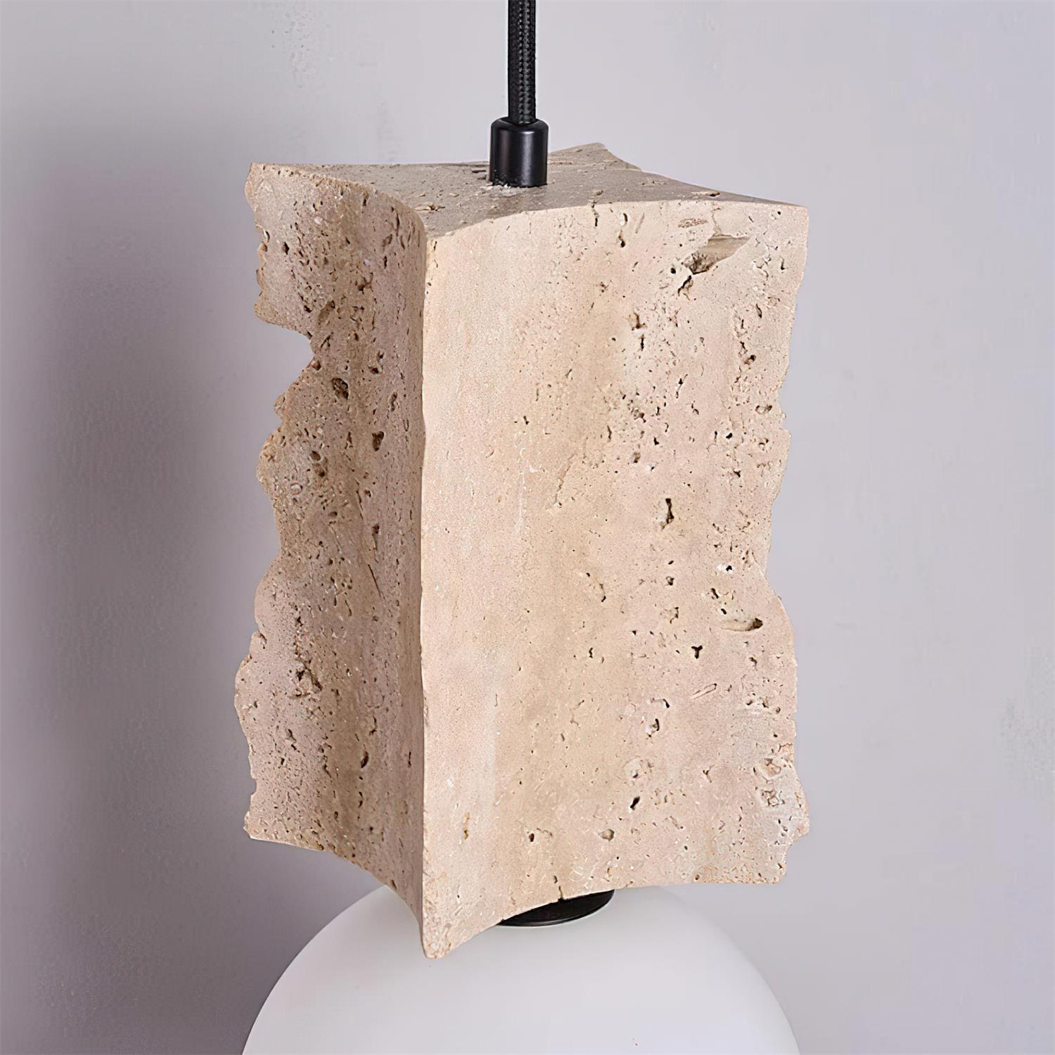 Ritta Irregulate Pendant Light Travertine