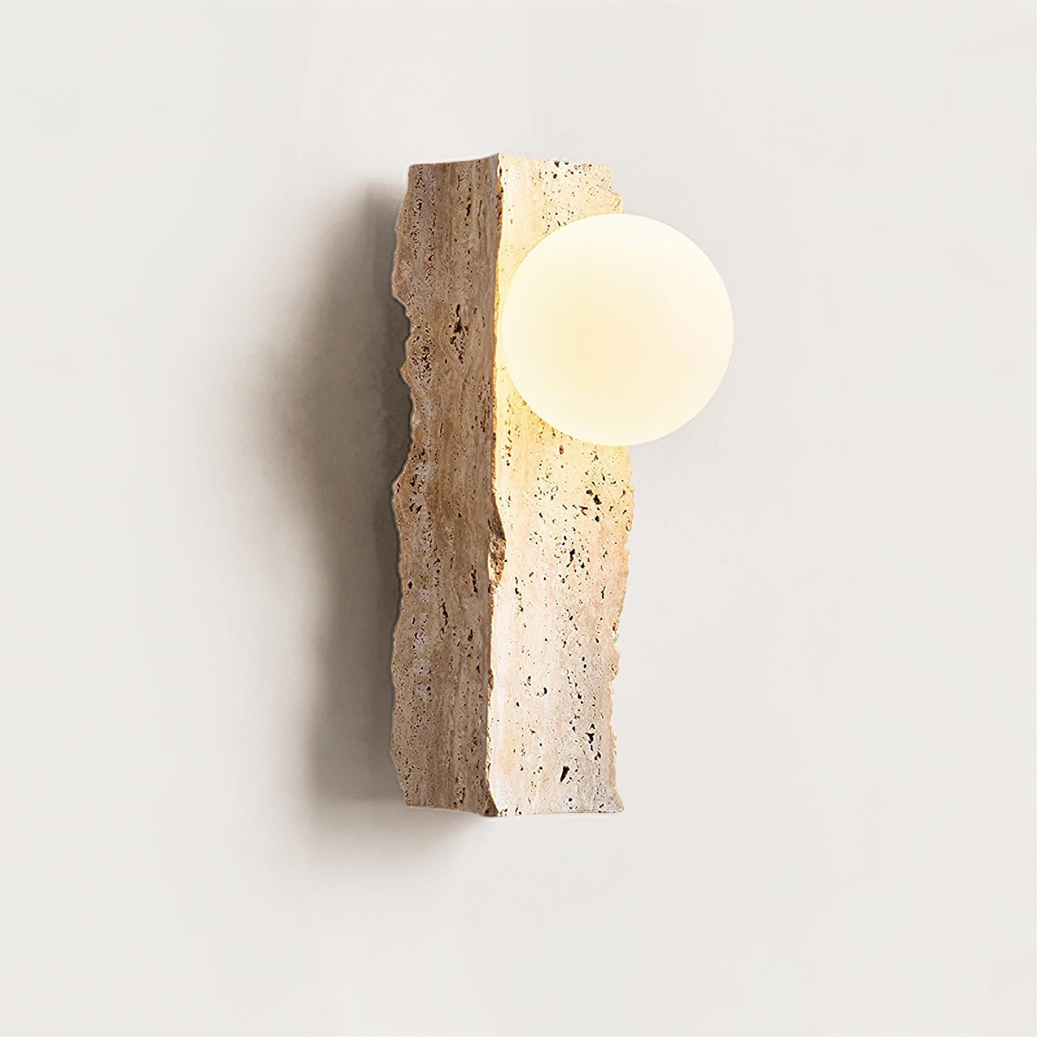 Obrio Travertine Wall Lamp
