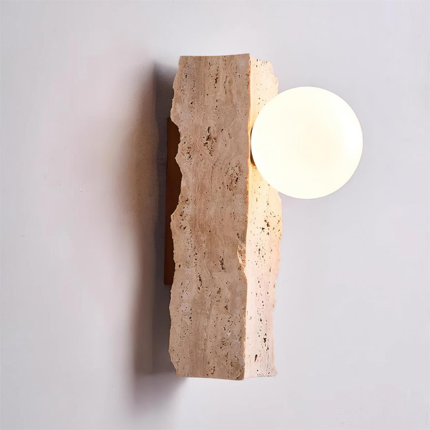 Obrio Travertine Wall Lamp