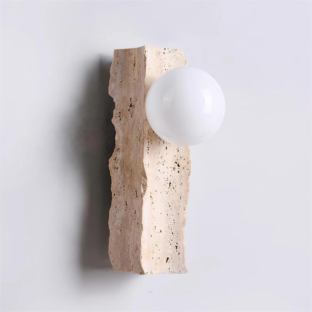 Obrio Travertine Wall Lamp