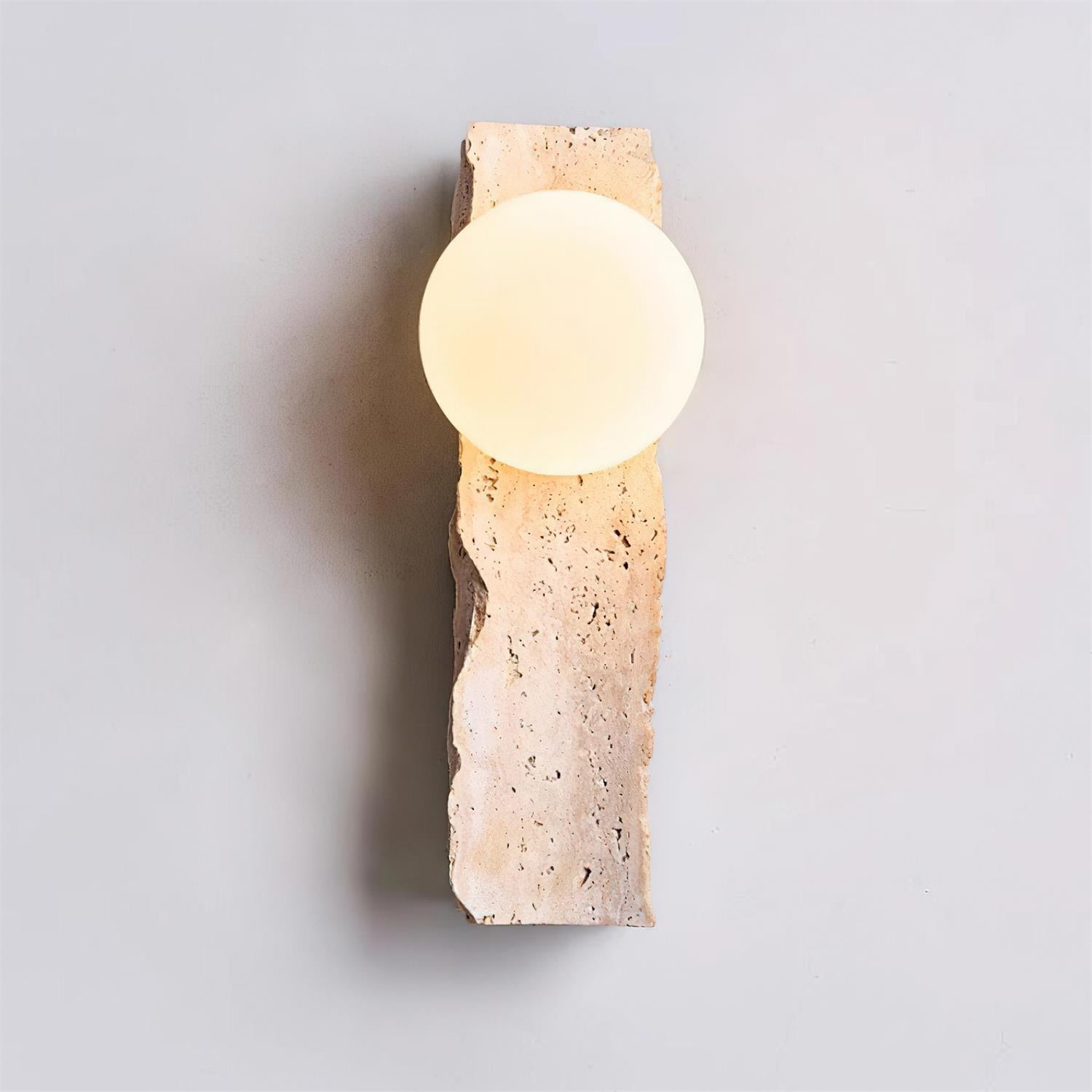 Obrio Travertine Wall Lamp