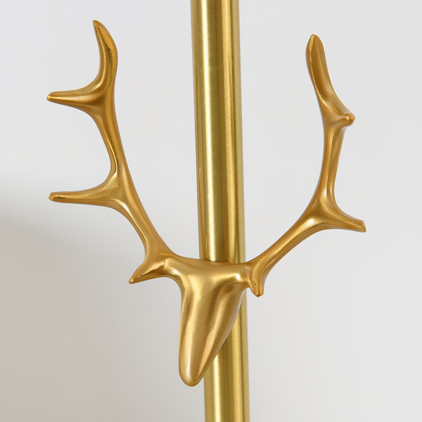 Antler Elegance Brass Table Lamp-Neutral Decor
