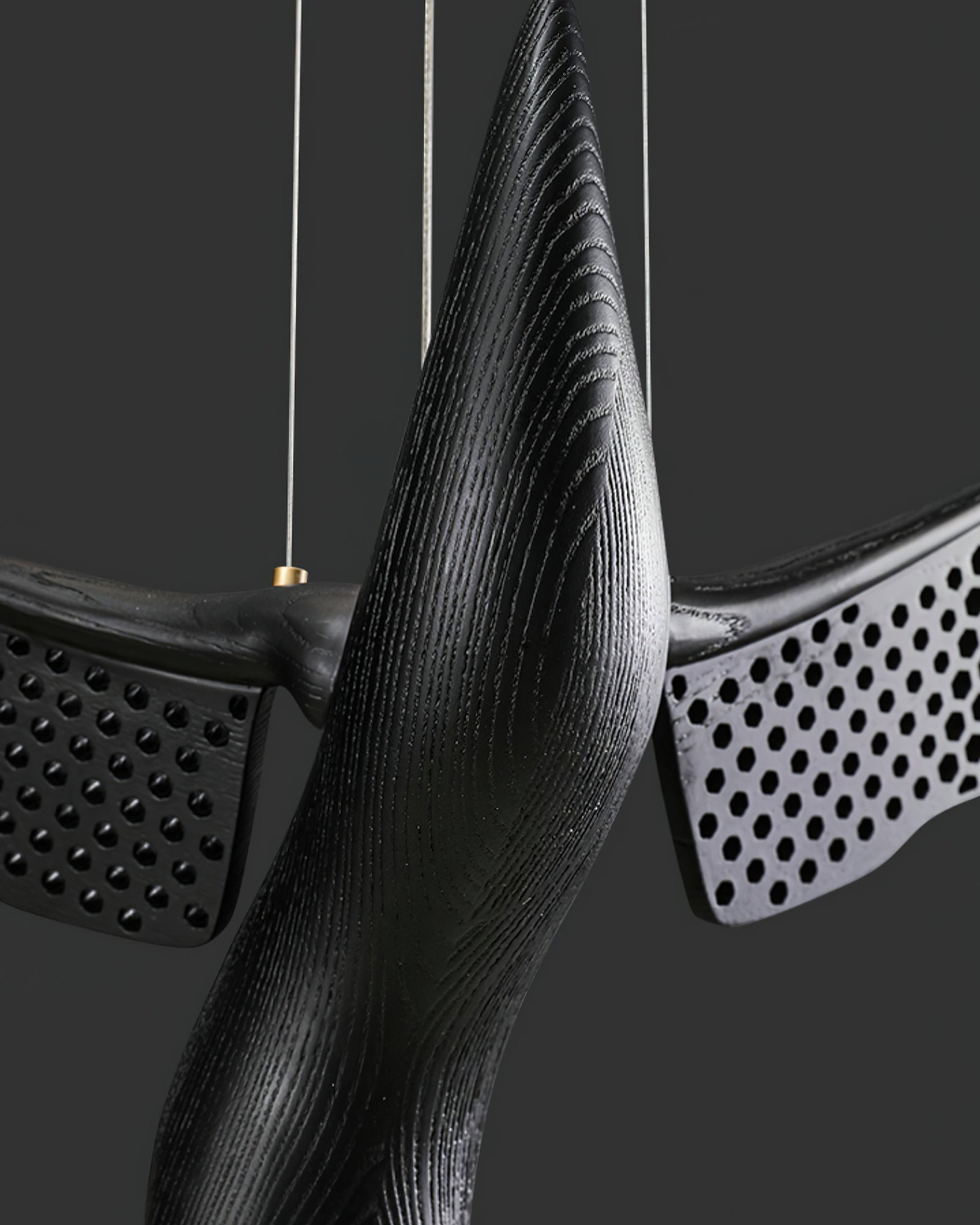Elsilor Avian-Inspired Wood Pendant Light-Neutral Decor