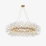 Lustra Chandelier Dandelion Round Stainless Steel-Neutral Decor