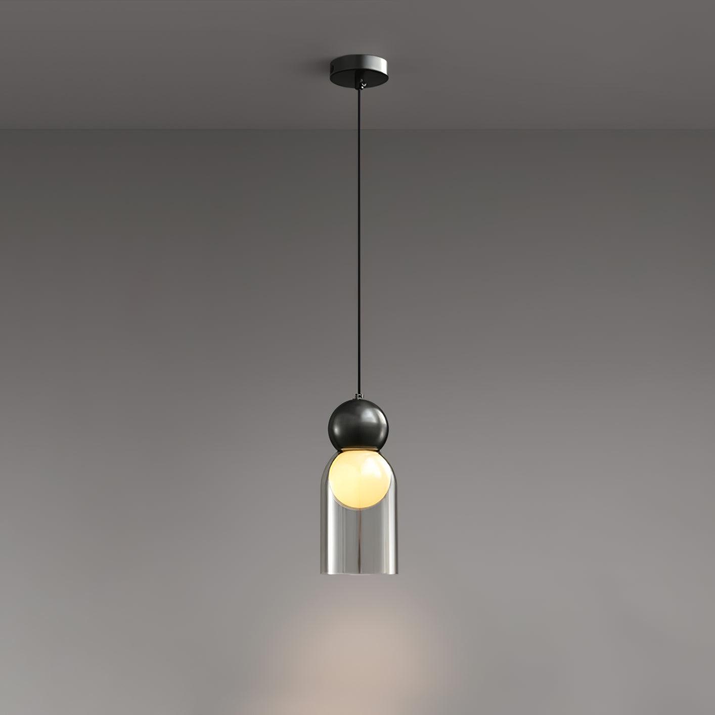 Vevelo Pendant Lamp Brass Glass Nordic Geometric-Neutral Decor