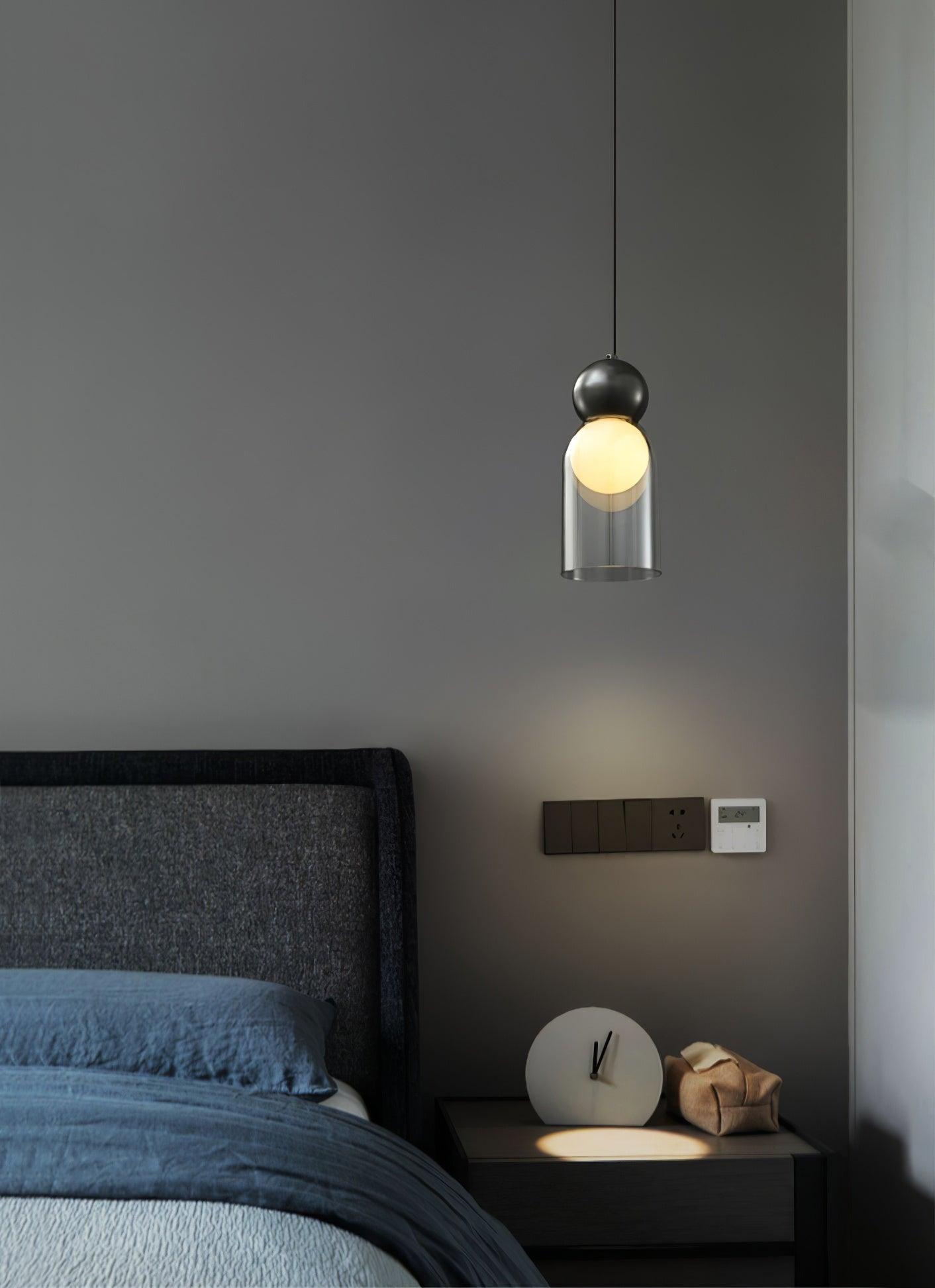Vevelo Pendant Lamp Brass Glass Nordic Geometric-Neutral Decor