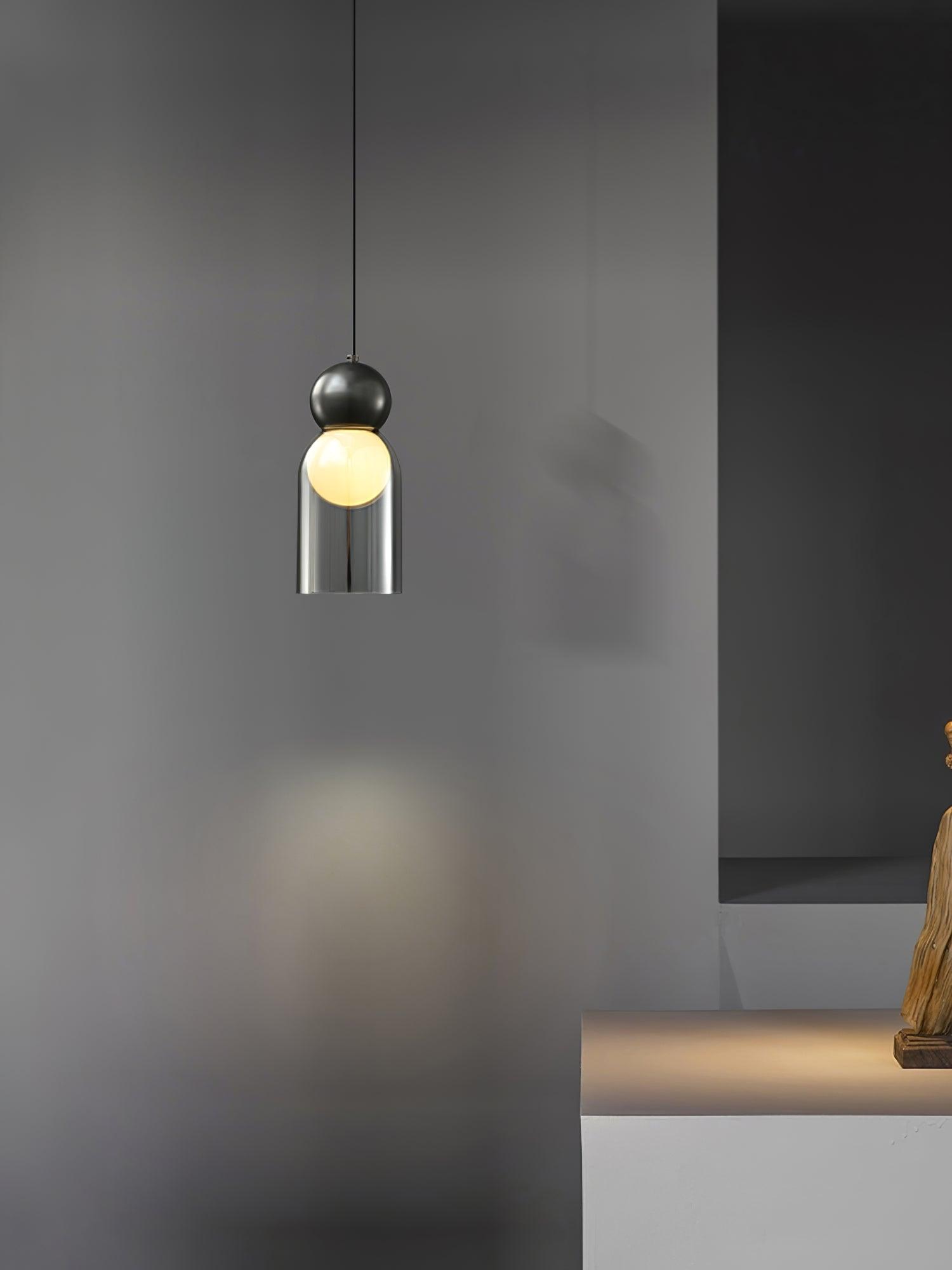 Vevelo Pendant Lamp Brass Glass Nordic Geometric-Neutral Decor