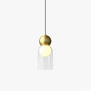 Vevelo Pendant Lamp Brass Glass Nordic Geometric-Neutral Decor