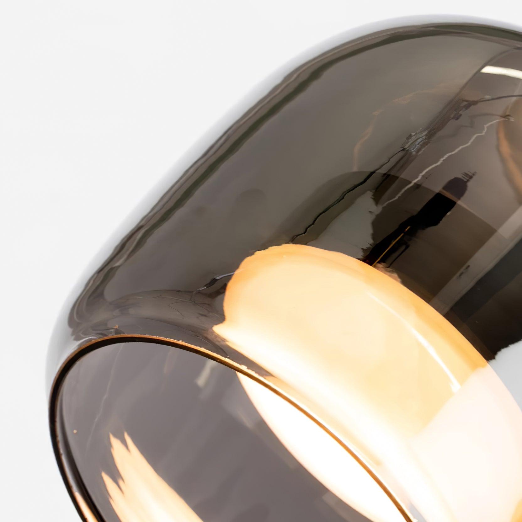 June Minimalist Pendant Light Glass Smoke Gray - Neutral Decor
