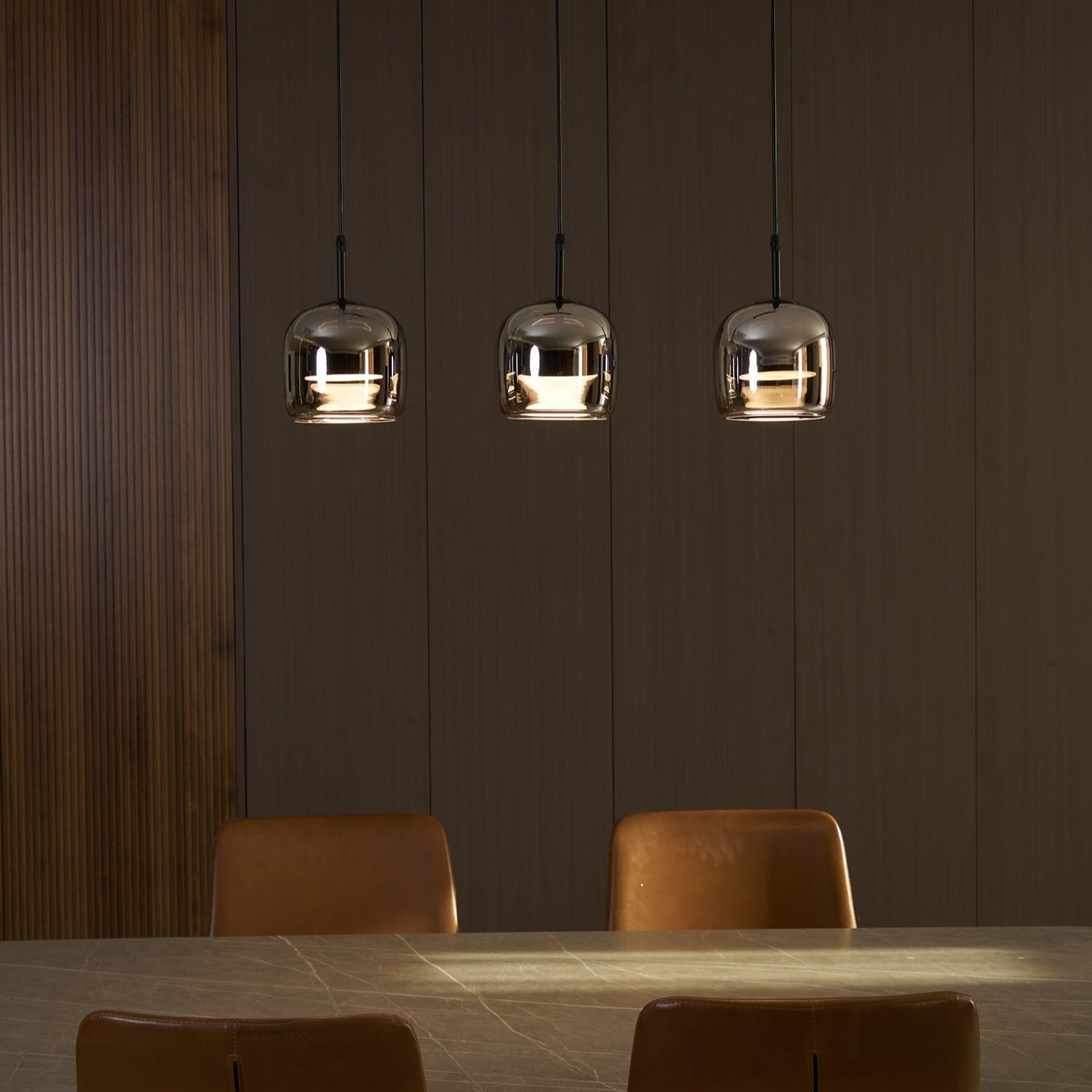 June Minimalist Pendant Light Glass Smoke Gray - Neutral Decor