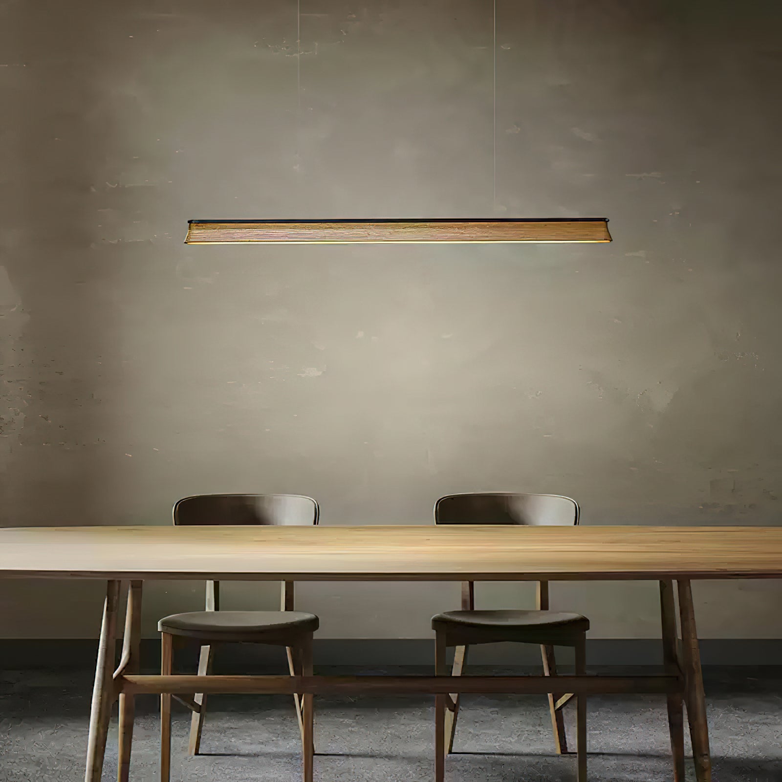 Aloz Pendant Lamp Wooden Beam Minimalist-Neutral Decor
