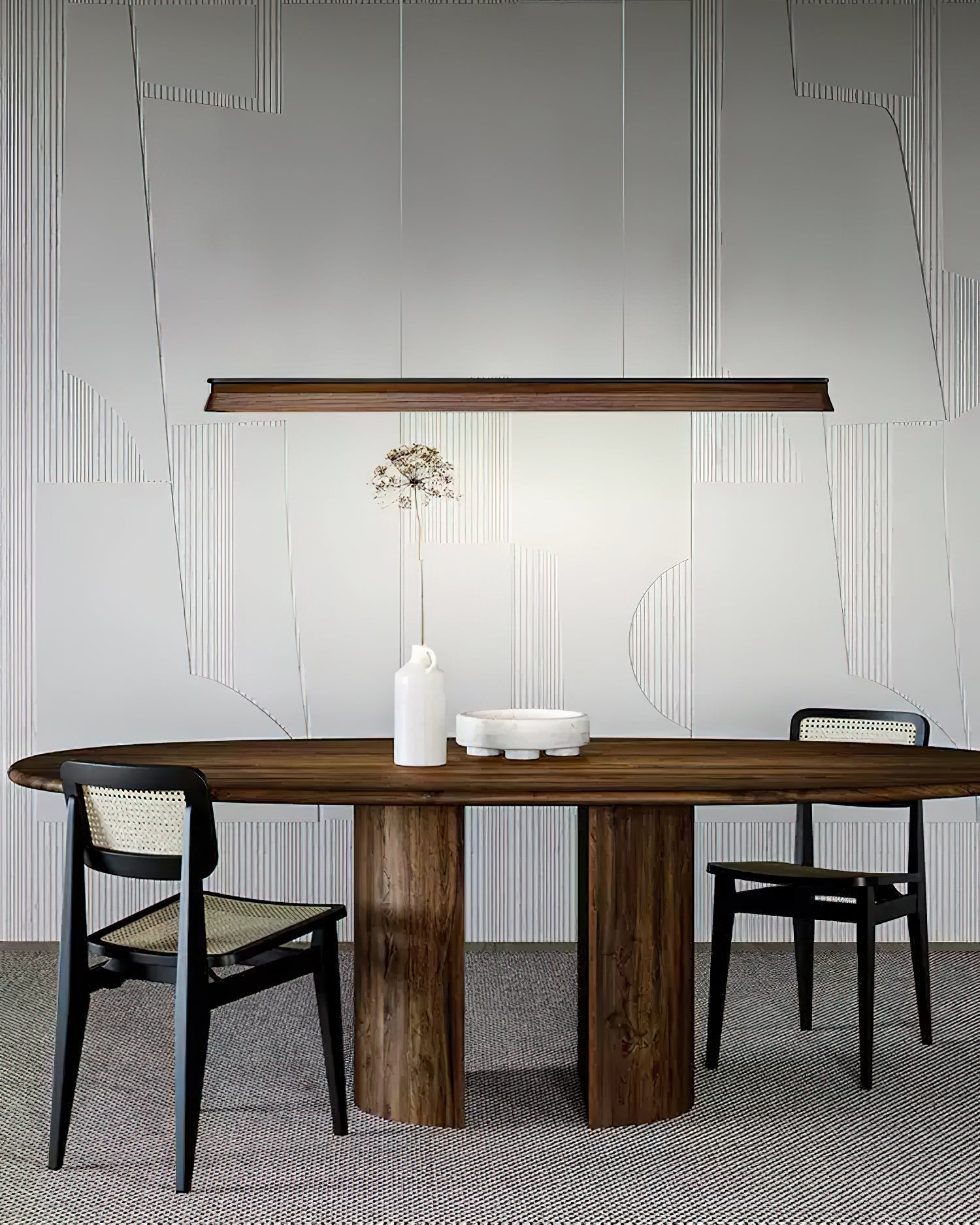 Aloz Pendant Lamp Wooden Beam Minimalist-Neutral Decor