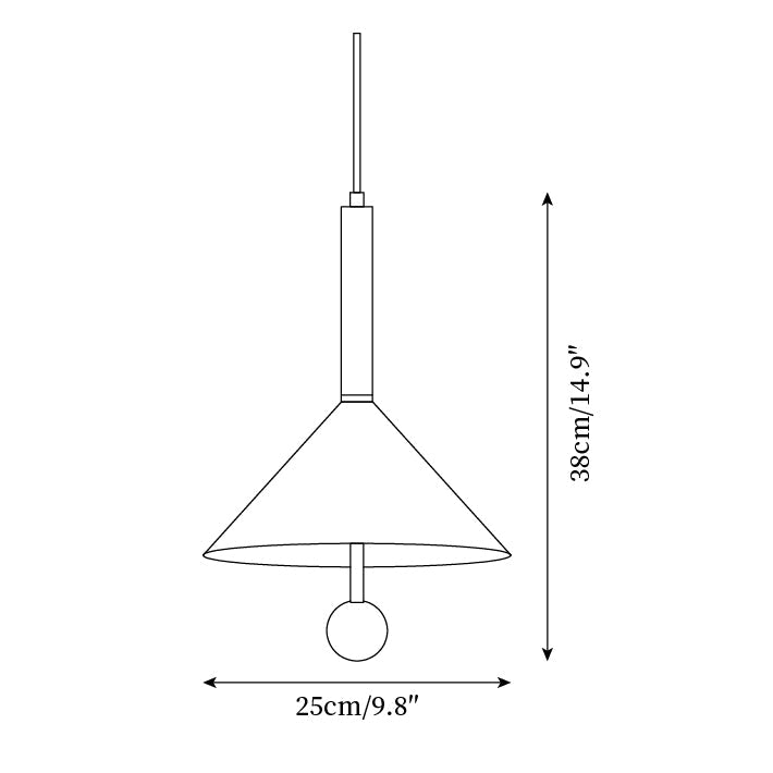 Veyra  Cone Pendant Light