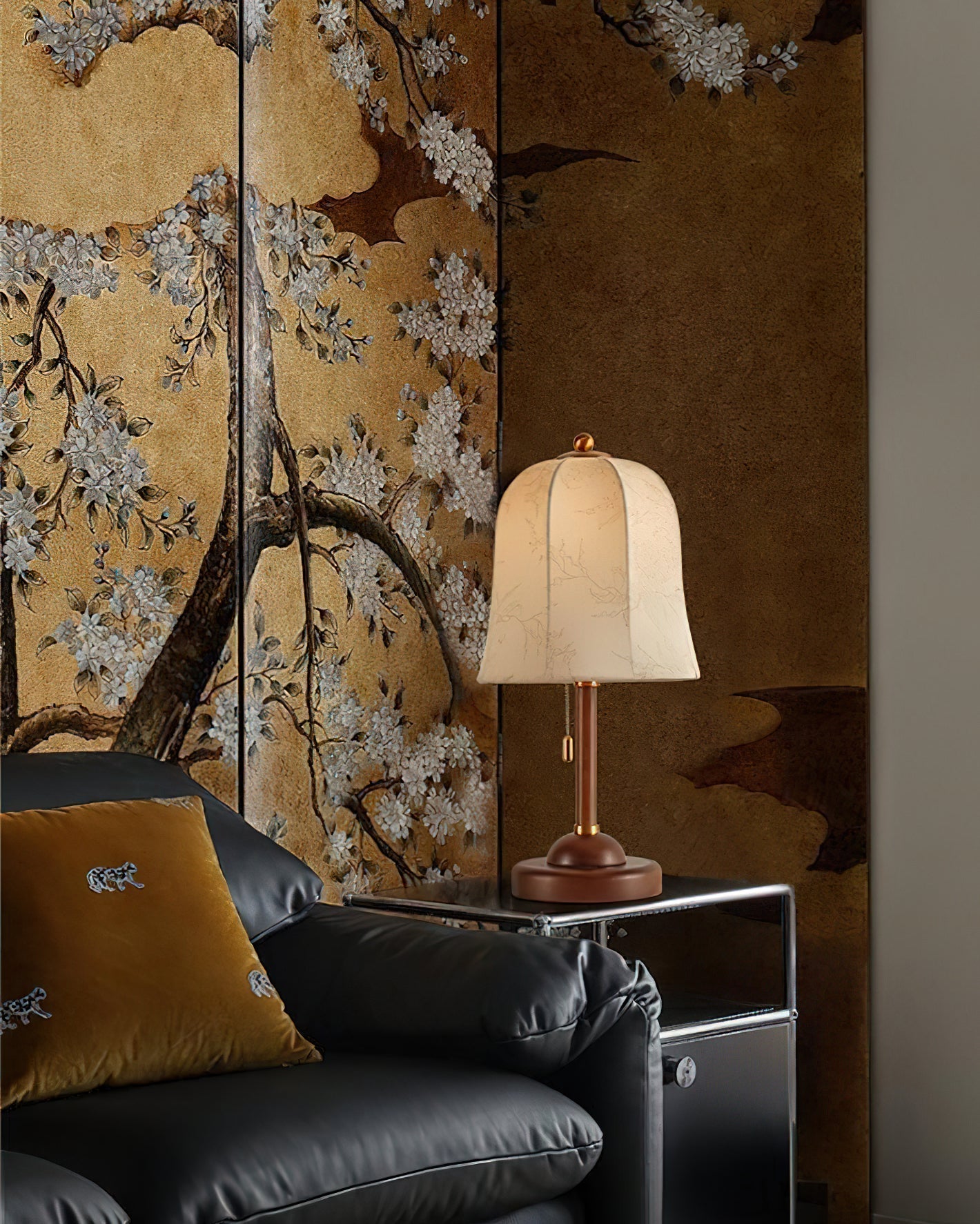 Ivelen Wabi-Sabi Wood Desk Lamp-Neutral Decor