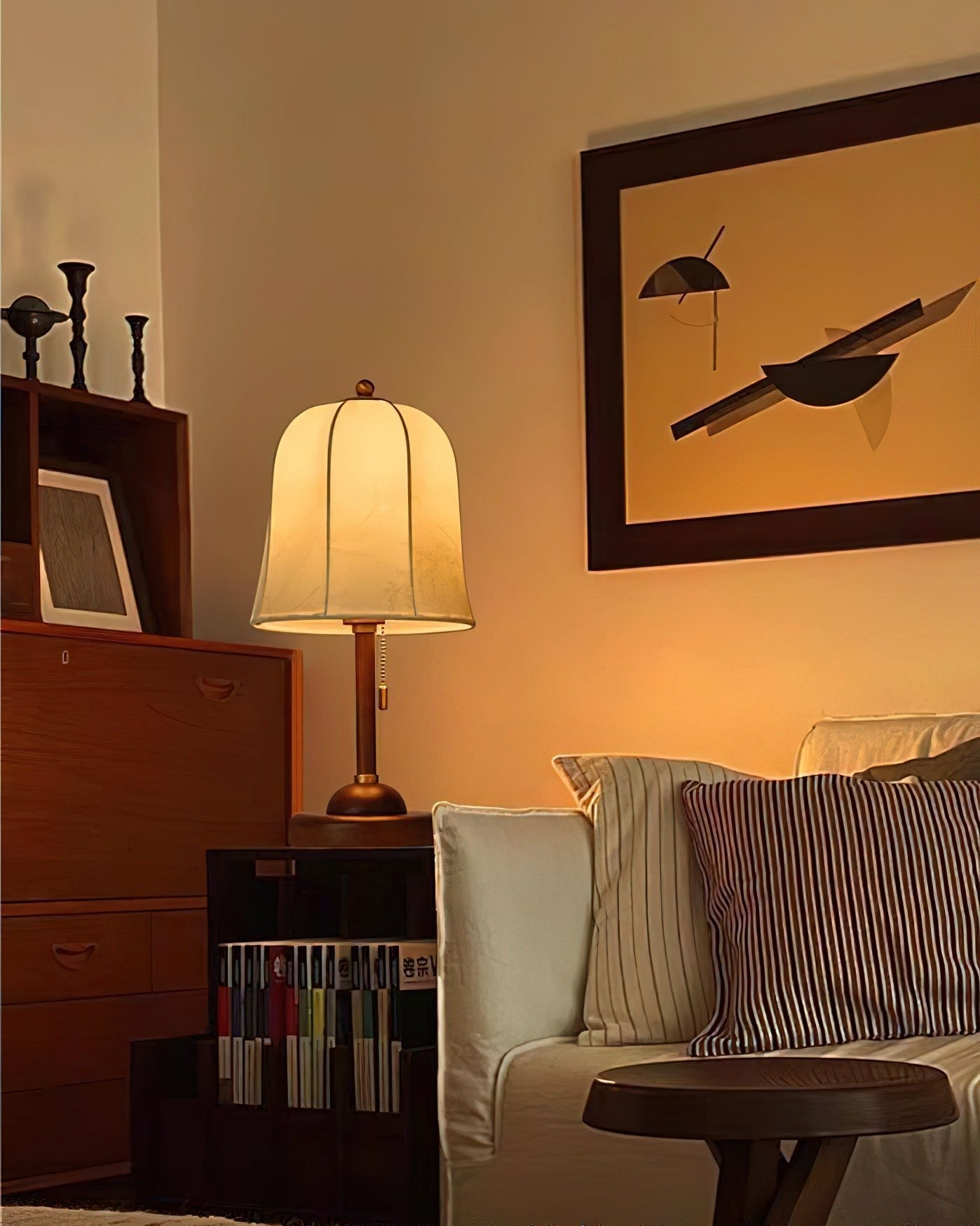 Ivelen Wabi-Sabi Wood Desk Lamp-Neutral Decor