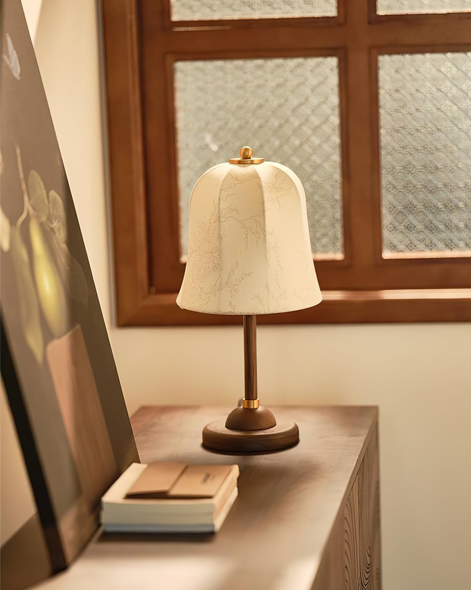 Ivelen Wabi-Sabi Wood Desk Lamp-Neutral Decor