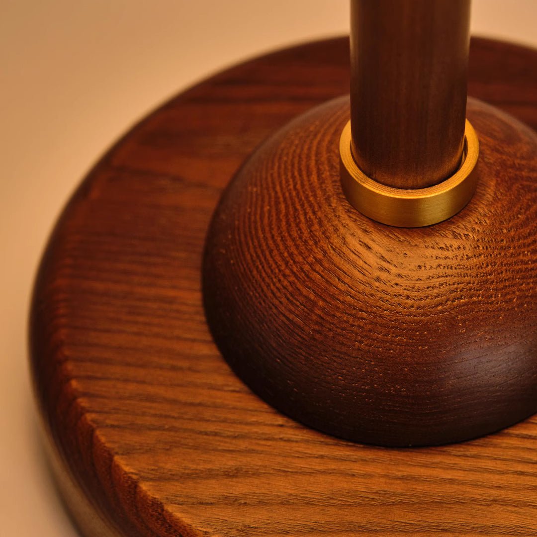 Ivelen Wabi-Sabi Wood Desk Lamp-Neutral Decor