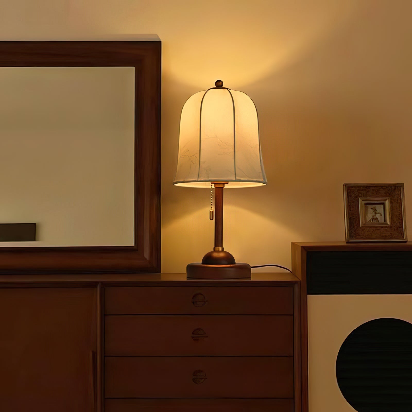 Ivelen Wabi-Sabi Wood Desk Lamp-Neutral Decor