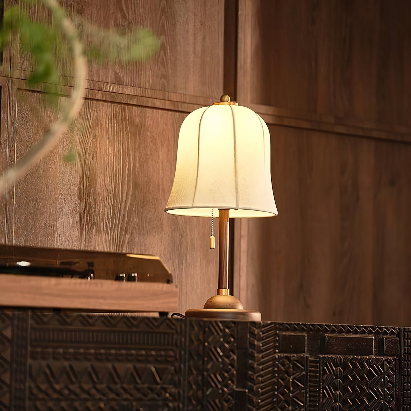 Ivelen Wabi-Sabi Wood Desk Lamp-Neutral Decor