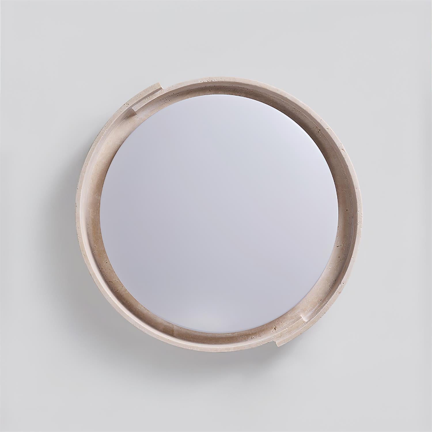 Solen Ceiling Light Minimalist Round Travertine-Neutral Decor