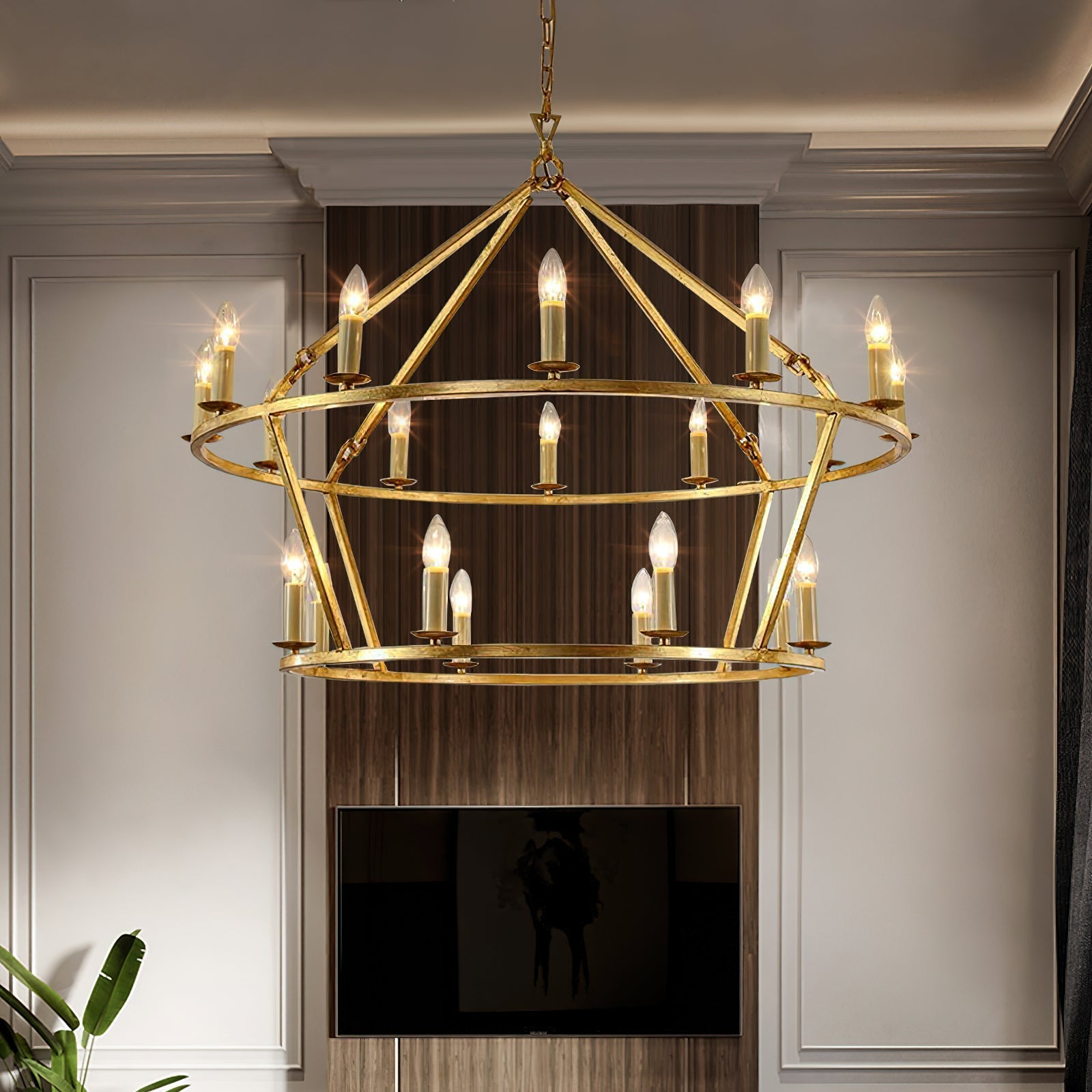 Ivzorarae Sculptural Chandelier-Neutral Decor