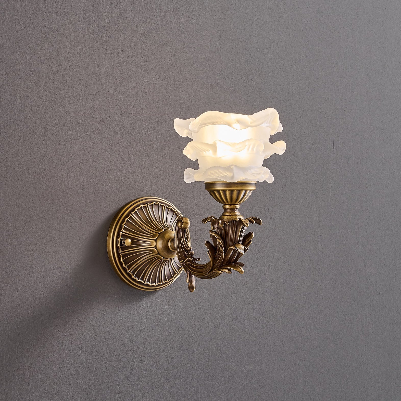 View of the lamp from a high angle.