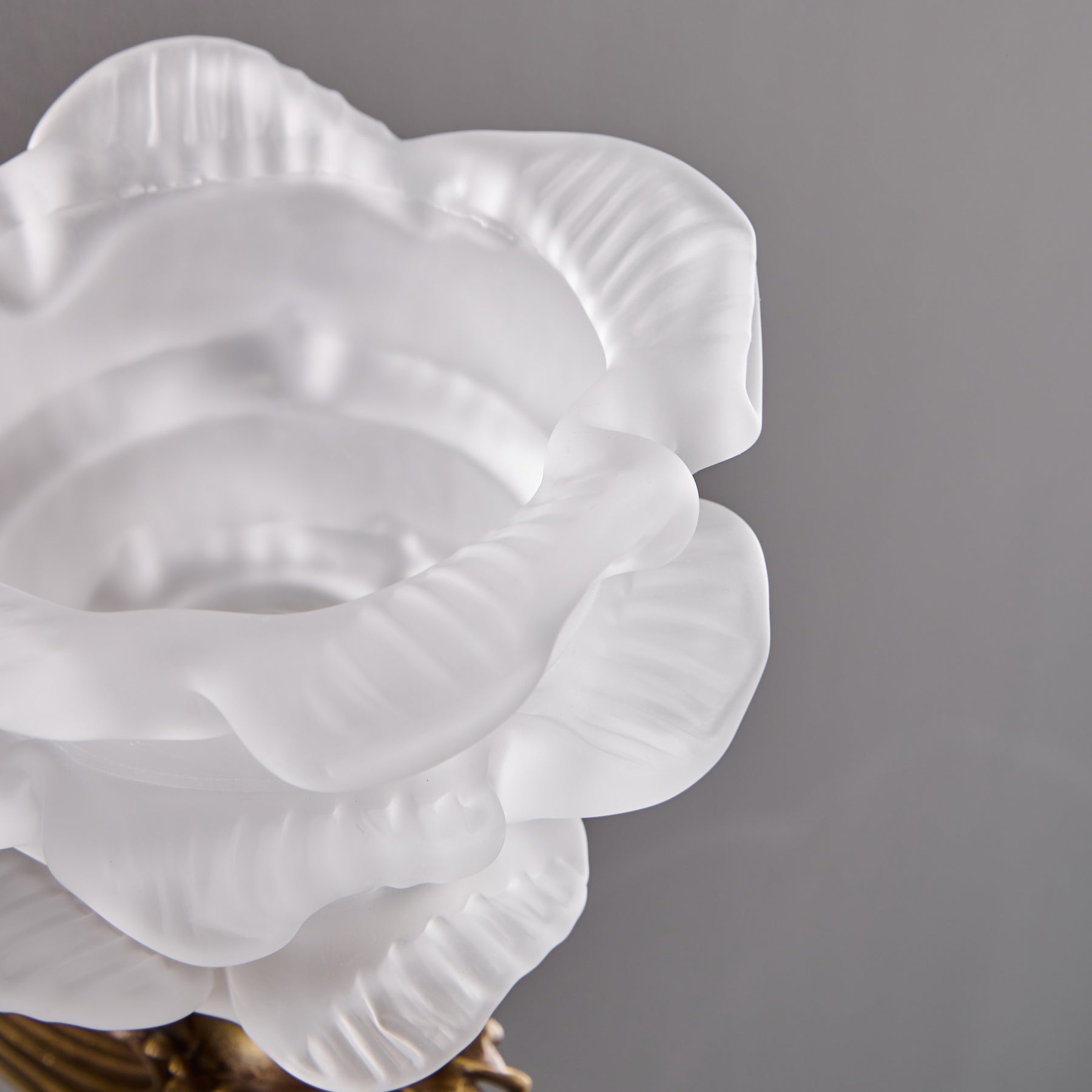 The lamp unlit to show its details in natural light.