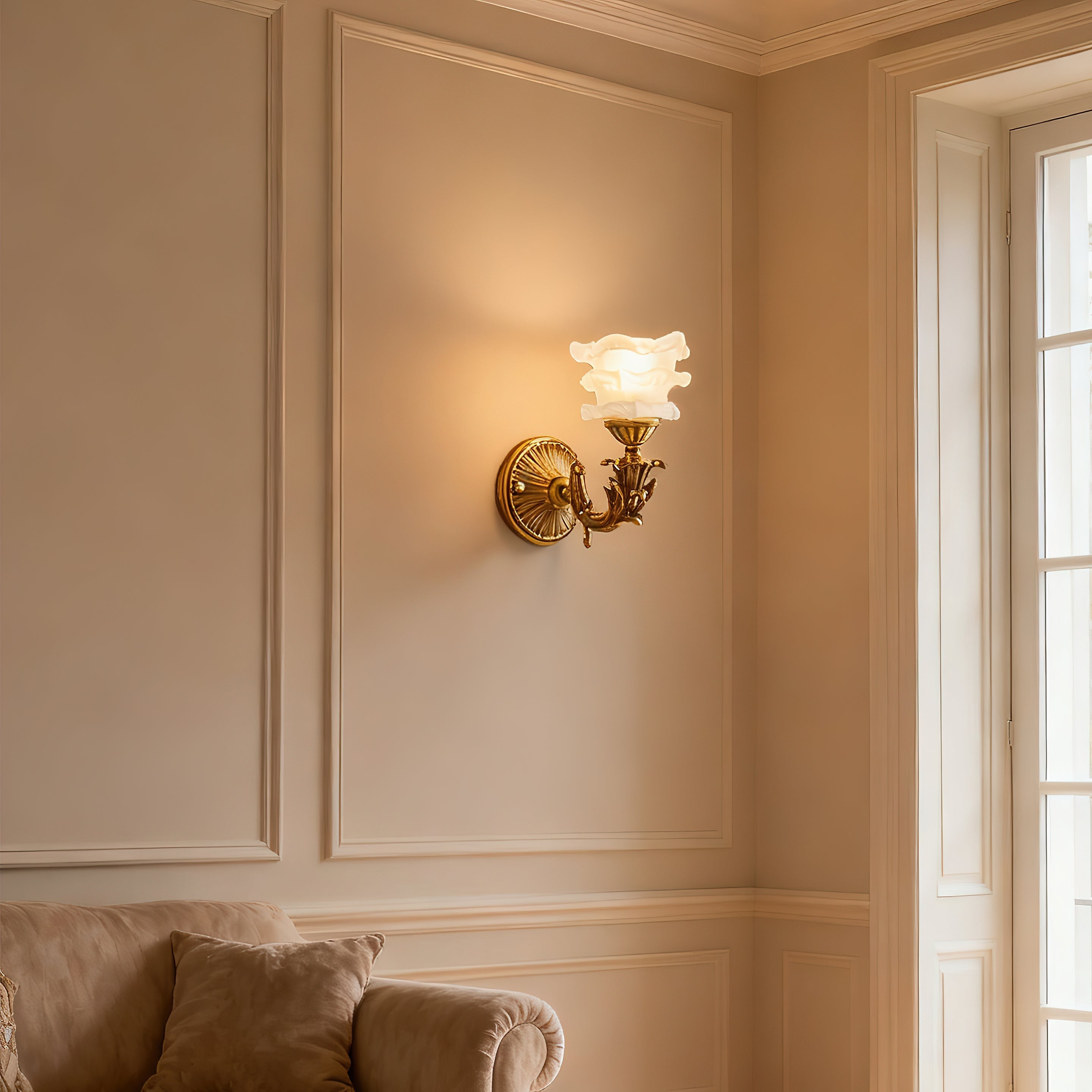 Front view of the Darwin Wall Lamp against a neutral background.