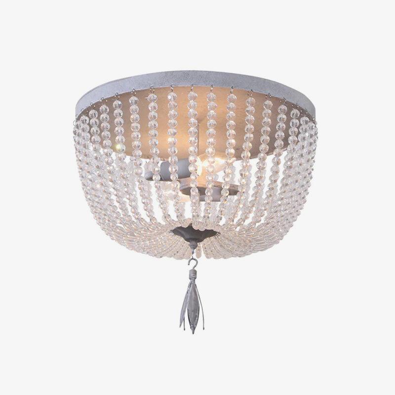 Farlan Ceiling Lamp with Crystal Bead Strands Luxury-Neutral Decor