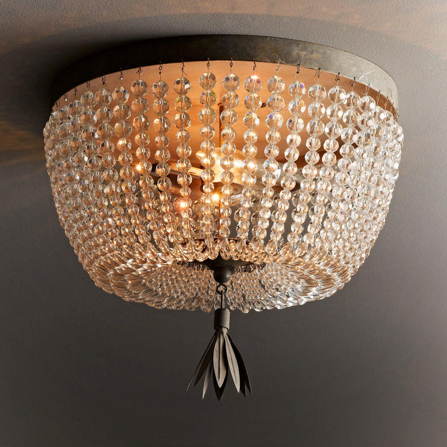 Farlan Ceiling Lamp with Crystal Bead Strands Luxury-Neutral Decor