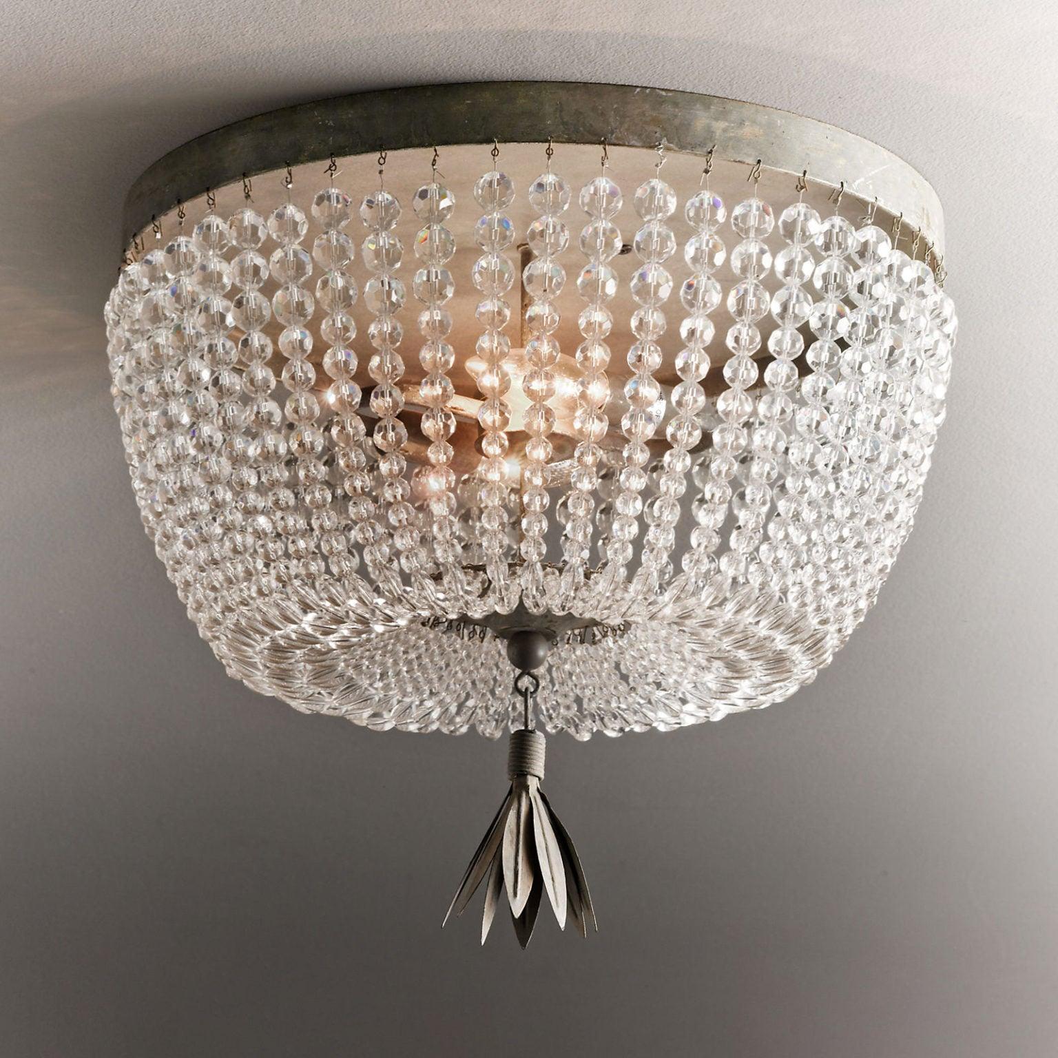Farlan Ceiling Lamp with Crystal Bead Strands Luxury-Neutral Decor