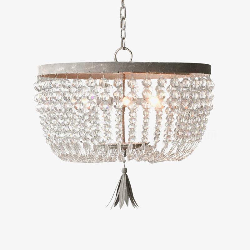Farlan Ceiling Lamp with Crystal Bead Strands Luxury-Neutral Decor