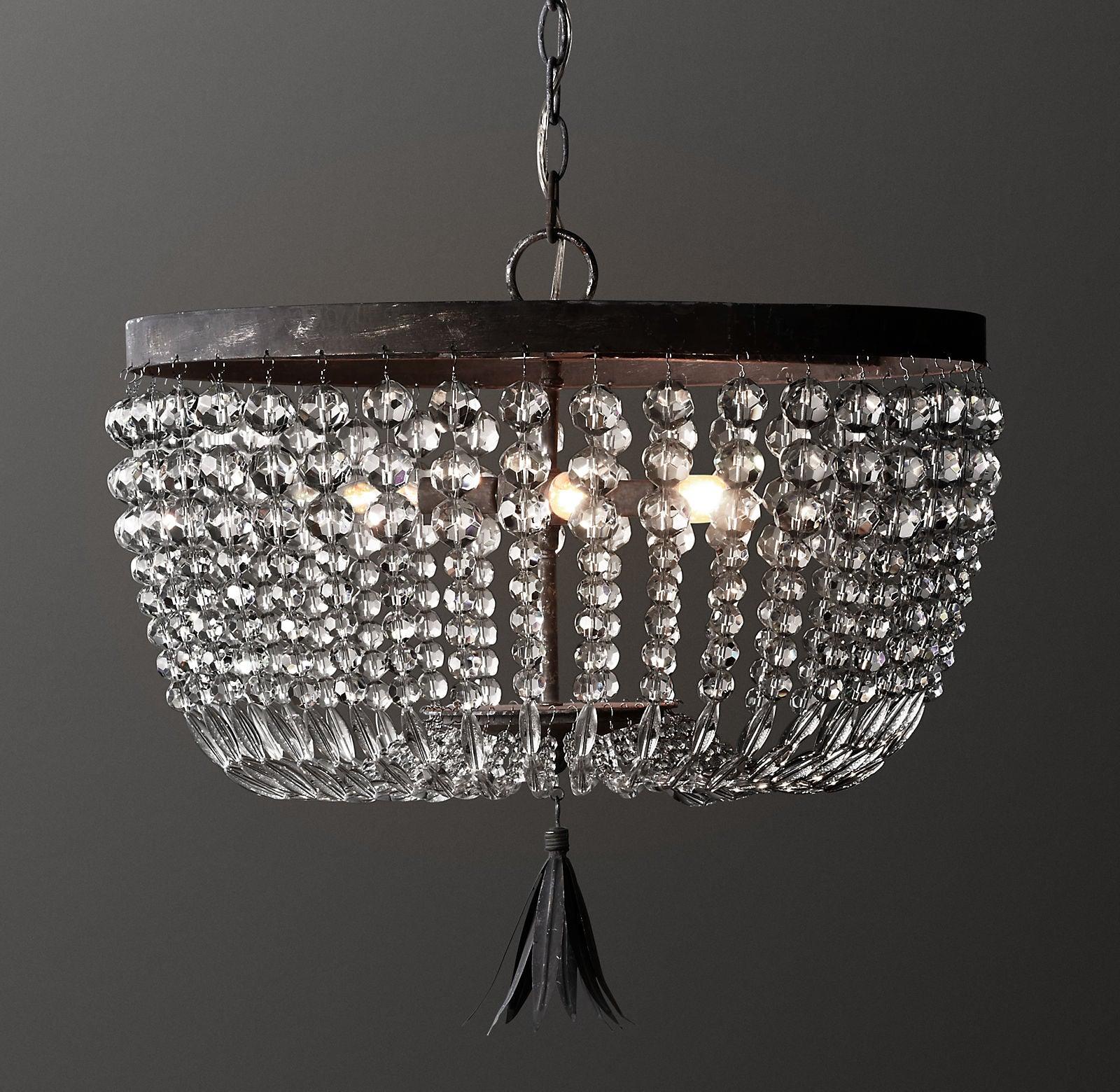 Farlan Ceiling Lamp with Crystal Bead Strands Luxury-Neutral Decor