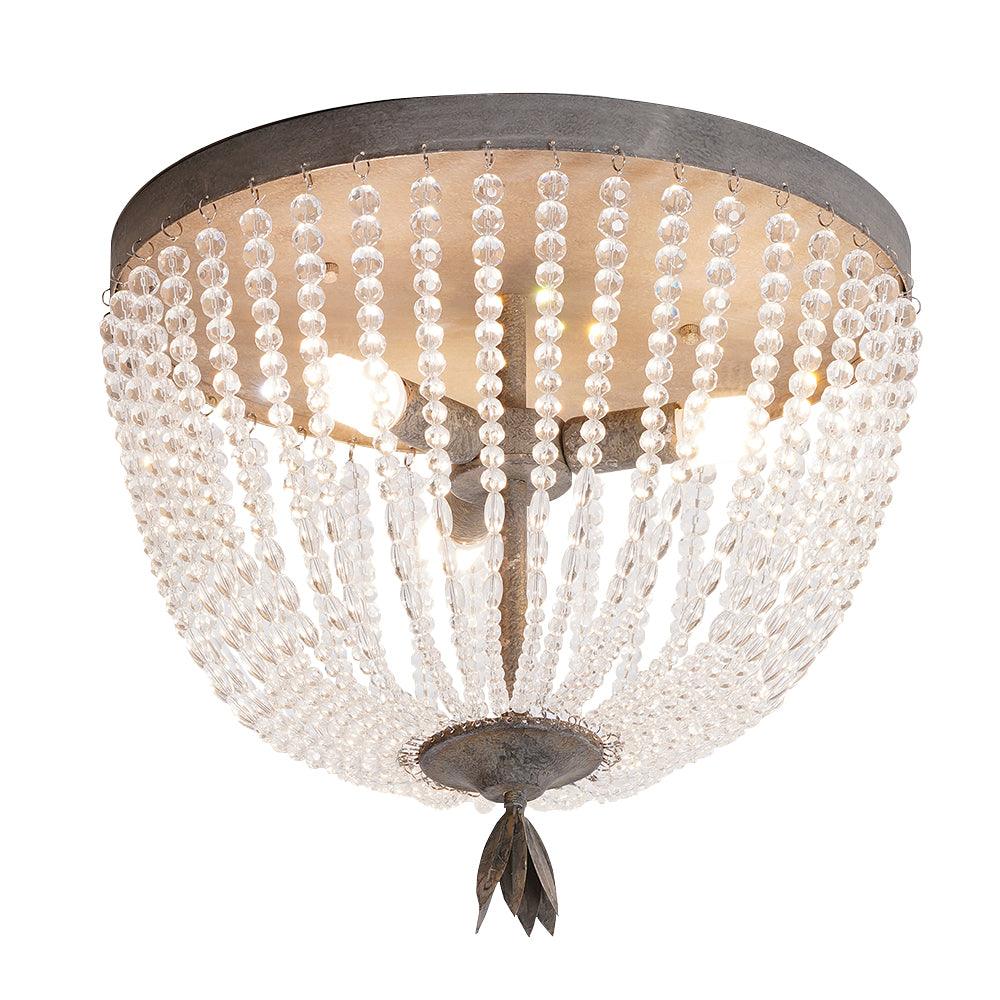 Farlan Ceiling Lamp with Crystal Bead Strands Luxury-Neutral Decor