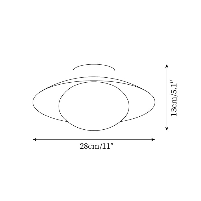 Verdora Green Flush Mount Ceiling Light